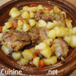 Tajine de poulet aux pommes de terre Tajine cuit