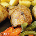 Tajine de poulet aux pommes de terre Terminer